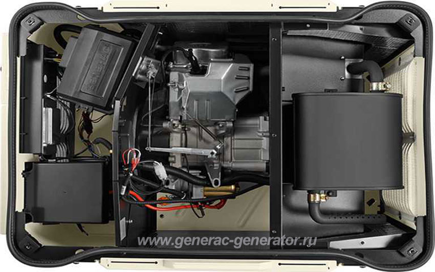 генератор generac 6520, вид сверху
