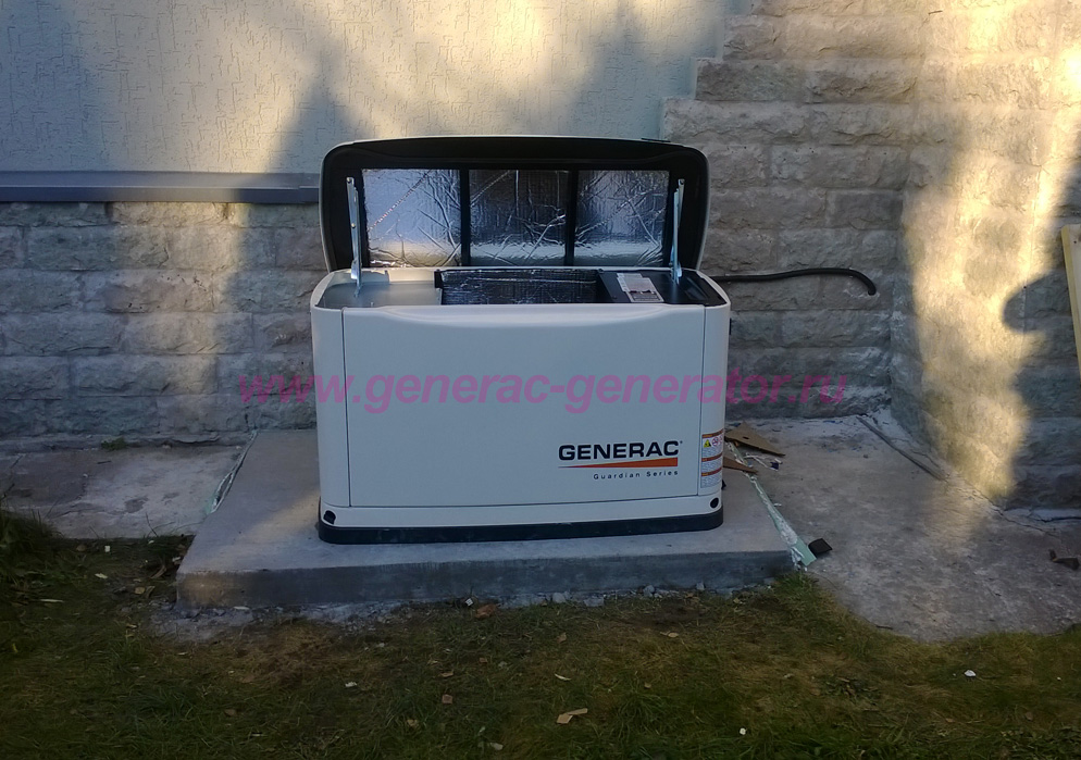 монтаж generac 5915 - генератор с воздушным охлаждением