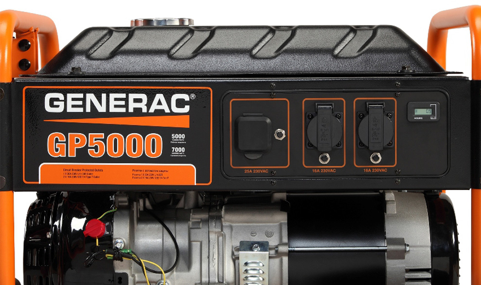 панель управления - генератор бензиновый Generac gp 5000